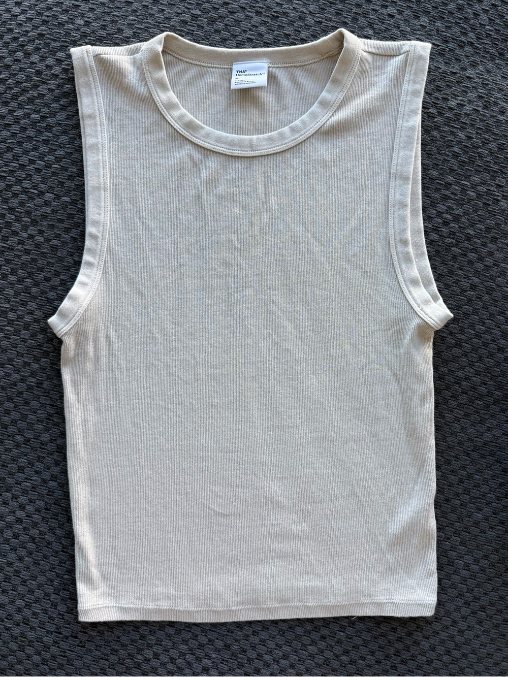 TNA Women's Sleeveless Crewneck Tank Top - Oatmeal
